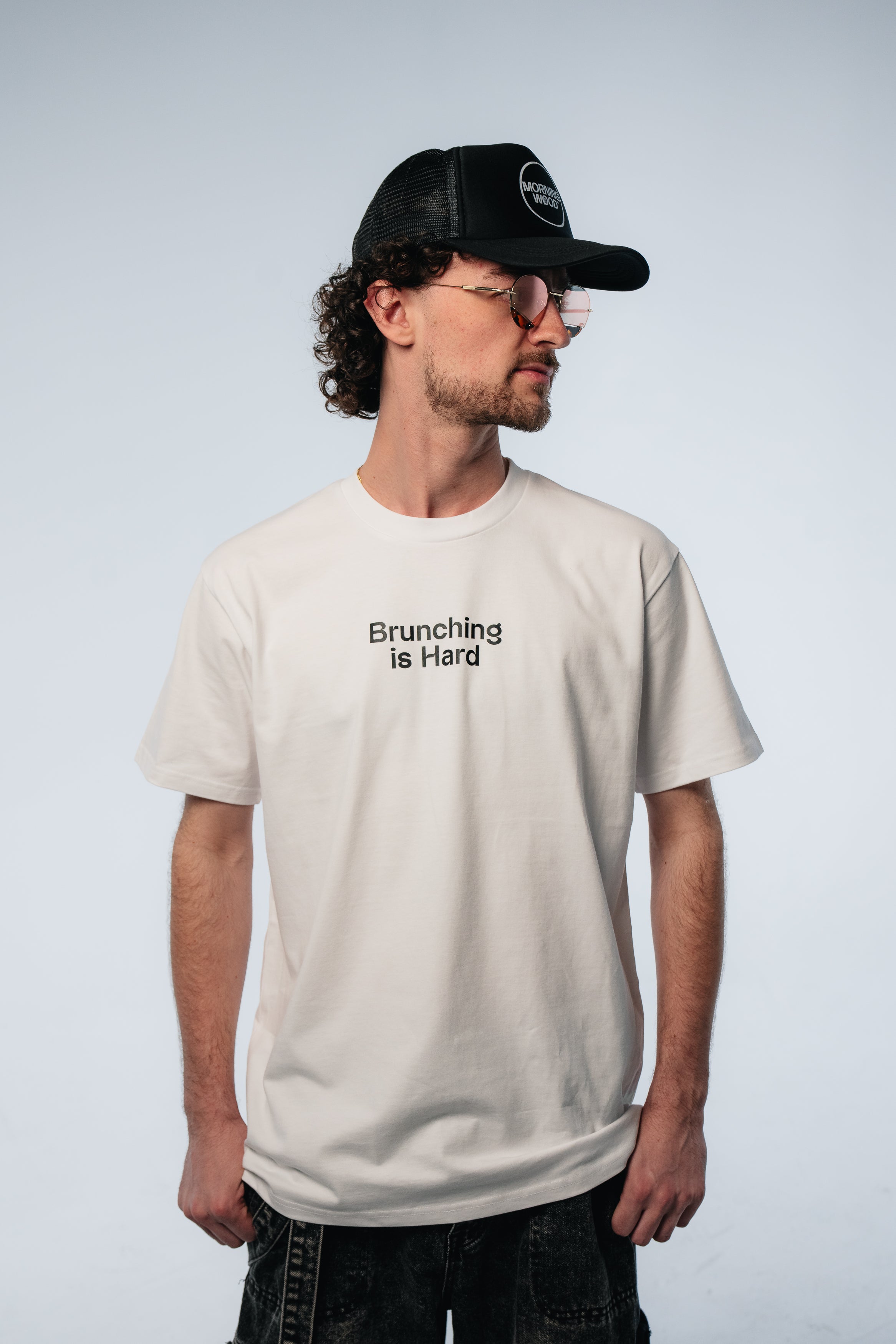 BRUNCHING IS HARD - UNISEX HEAVY TEE