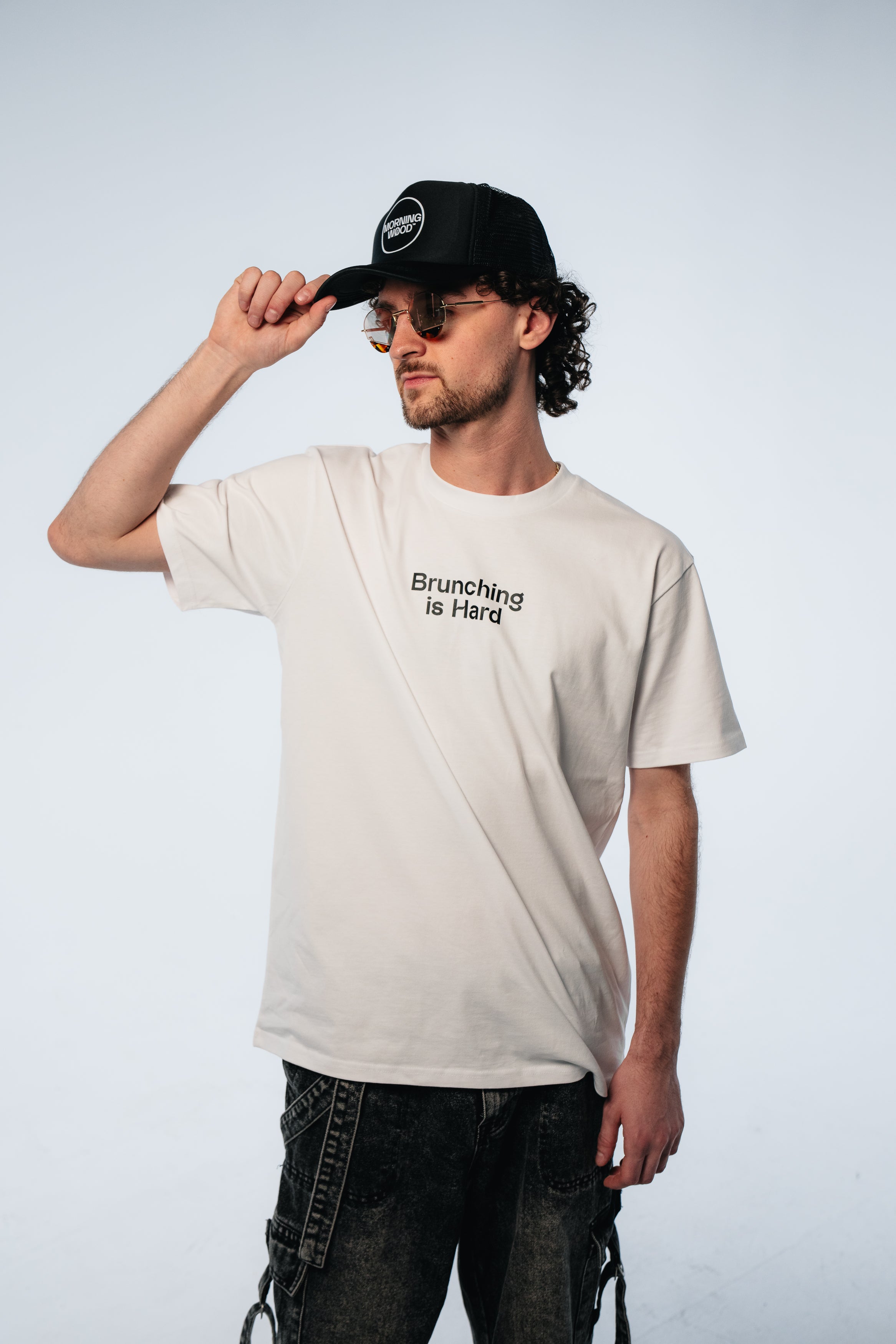 BRUNCHING IS HARD - UNISEX HEAVY TEE