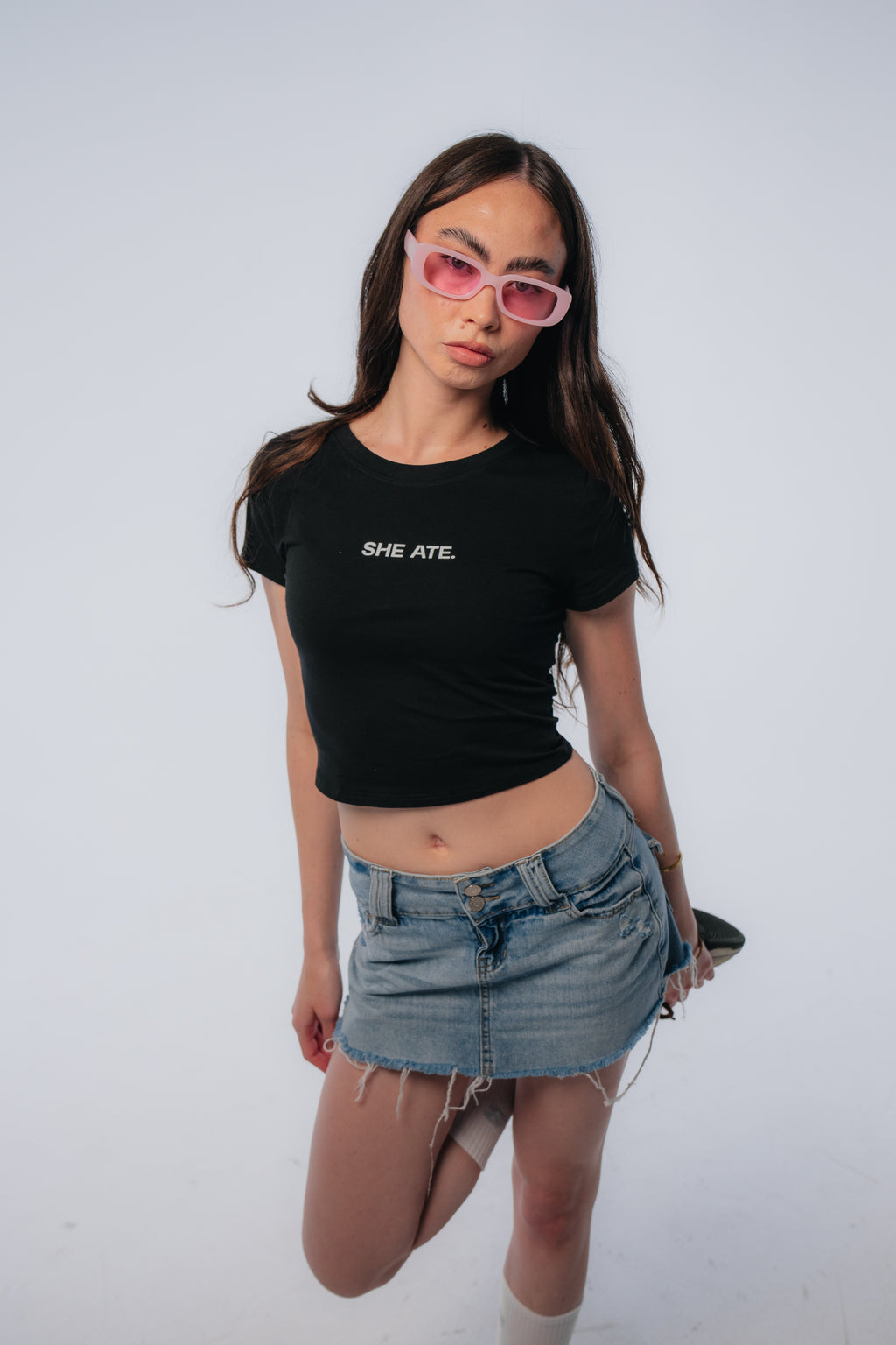 SHE ATE. - UNISEX CROP TOP